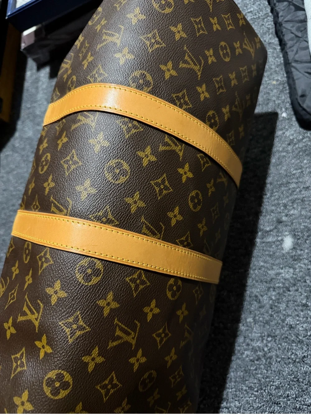 Louis Vuitton Monogram Canvas Duffel 45 with Vachetta Trim